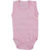 Κορμάκι Αμάνικο Μονόχρωμο Ροζ