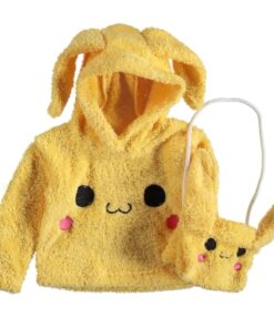 Σετ Μπλουζίτσα και Τσαντούλα Fleece με Ήρωα Κινουμένων Σχεδίων - Κίτρινο 23100