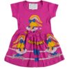 Φορεματάκι με Σχέδιο Λόλα Μπάνι με Φιογκάκι "Happy Bunny" Φούξια