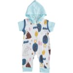 Φορμάκι Κοντομάνικο με Κουκούλα με Σχέδιο Ζωάκια του Δάσους Βεραμάν