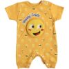 Φορμάκι Κοντομάνικο με Σχέδιο 3D Emoji Κίτρινο