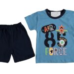 Σετ Μπλουζίτσα και Σορτσάκι "Air Force 85" Μπλε