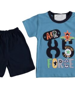 Σετ Μπλουζίτσα και Σορτσάκι "Air Force 85" Μπλε