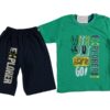 Σετ Κοντομάνικη Μπλουζίτσα και Βερμούδα "Explorer Without Limits Go" Πράσινο