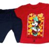 Βρεφικό Σετ Κοντομάνικη Μπλουζίτσα και Βερμούδα με Ήρωα Κινουμένων Σχεδίων - Κόκκινο 33228