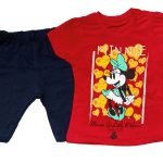 Βρεφικό Σετ Κοντομάνικη Μπλουζίτσα και Βερμούδα με Ήρωα Κινουμένων Σχεδίων - Κόκκινο 33228