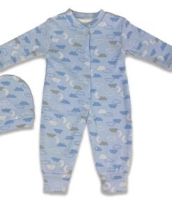 Φορμάκι και Σκουφάκι σε Σχέδιο Συννεφάκια Μπλε