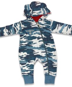 Φορμάκι με Κουκούλα σε Σχέδιο Παραλλαγή Μπλε