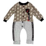 Φορμάκι με Κουμπάκια και Σχέδιο Αστεράκια "See You" Μπεζ