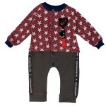 Φορμάκι με Κουμπάκια και Σχέδιο Αστεράκια "See You" Μπορντό