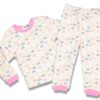 Σετ Μπλουζίτσα και Παντελονάκι με Σχέδιο Συννεφάκια και Ομπρελίτσες Ροζ