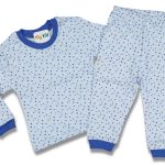 Σετ Μπλουζίτσα και Παντελονάκι σε Σχέδιο Αστεράκια Μπλε