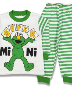 Σετ Μπλουζίτσα και Παντελονάκι με Σχέδιο Έλμο "Super Mini" Πράσινο