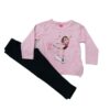Joyce Σετ Μπλουζίτσα και Κολάν με Σχέδιο Κοριτσάκι "You can do Anything" Ροζ (13733)