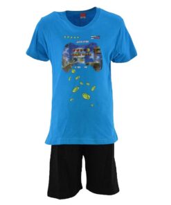 Joyce Σετ Μπλουζίτσα και Παντελονάκι Σορτσάκι με 3D Σχέδιο Joystick "Game Over" Οινοπνευματί (13842)