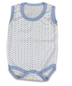 Κορμάκι Αμάνικο με Σχέδιο Βουλίτσες Μπλε