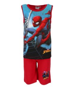 Marvel Σετ Μπλουζίτσα και Παντελονάκι Βερμούδα με Σχέδιο Spiderman Φιγούρα Κόκκινο (SP - 2122-1738)