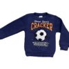 Μπλουζίτσα με Σχέδιο Μπάλα Ποδοσφαίρου "Cracker Soccer" Σκούρο Μπλε