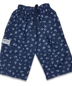Παντελονάκι Βερμούδα με σχέδιο Άγκυρες Σκούρο μπλε