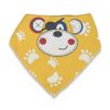 Βρεφική Σαλιάρα - Μπαντάνα με Σχέδιο Μαϊμουδάκι - Κίτρινη (48638)