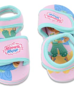 Shimmer And Shine Παιδικό Πέδιλο με Αυτοκόλλητο Χρατς με Σχέδιο Πριγκίπισσα Τζίνι Ροζ (SS11805)