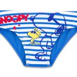 Snoopy Μαγιό Σλιπ Ριγέ με Σχέδιο Σνούπι και Γούντστοκ Μπλε