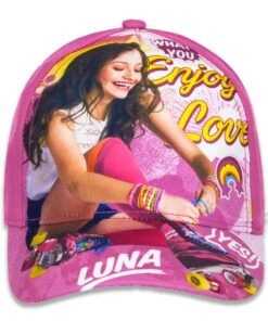 Disney Καπέλο Jockey με Γείσο και Σχέδιο Soy Luna Φούξια