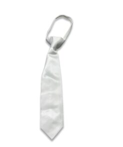 Γραβατούλα Μονόχρωμη Άσπρη