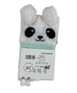 Καλτσούλα Βρεφική με Σχέδιο Πάντα με Φουντάκια Βεραμάν