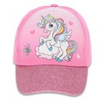 Καπέλο Jockey με Γείσο και Σχέδιο Μονόκερο Ροζ