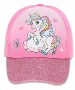 Καπέλο Jockey με Γείσο και Σχέδιο Μονόκερο Ροζ