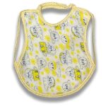 Σαλιάρα Μεσαία με Σχέδιο Ζωάκια σε Κίτρινο