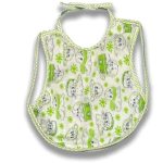 Σαλιάρα Μεσαία με Σχέδιο Ζωάκια σε Πράσινο