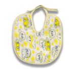 Σαλιάρα Μικρή με Διάφορα Σχεδιάκια Κίτρινο