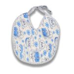 Σαλιάρα Μικρή με Διάφορα Σχεδιάκια Μπλε