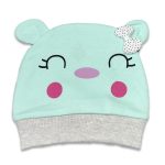 Σκουφάκι με Σχέδιο Φατσούλα με Αυτάκια και Φιογκάκι Βεραμάν