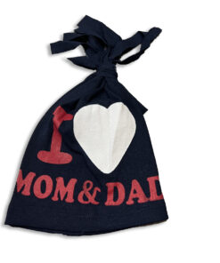 Σκουφάκι με Σχέδιο Καρδούλα "I Love Mom & Dad" -  Σκούρο Μπλε (50747)