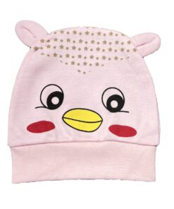 Σκουφάκι με Σχέδιο Πουλάκι Ροζ