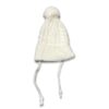 Σκουφάκι Χειμωνιάτικο Πλεκτό με Πον Πον Άσπρο