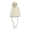 Σκουφάκι Χειμωνιάτικο Πλεκτό με Πον Πον Μπεζ