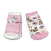 Δύο (2) Ζευγάρια Καλτσούλες Βρεφικές Χειμωνιάτικες με Σχέδιο Λαγουδάκια Ροζ - 53396