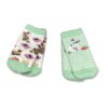 Δύο (2) Ζευγάρια Καλτσούλες Βρεφικές Χειμωνιάτικες με Σχέδιο Λαγουδάκια Βεραμάν - 53385