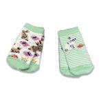 Δύο (2) Ζευγάρια Καλτσούλες Βρεφικές Χειμωνιάτικες με Σχέδιο Λαγουδάκια Βεραμάν - 53385