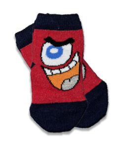 Καλτσούλες Βρεφικές με Σχέδιο Φατσούλα Κόκκινο