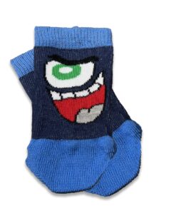 Καλτσούλες Βρεφικές με Σχέδιο Φατσούλα Μπλε