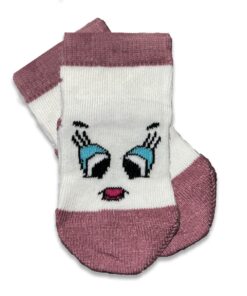 Καλτσούλες Βρεφικές με Σχέδιο Πουλάκι - Άσπρη (52432)