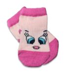 Καλτσούλες Βρεφικές με Σχέδιο Πουλάκι - Ροζ (52438)