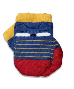 Καλτσούλες Βρεφικές με Σχέδιο Ζωάκι και Ρίγες Μπλε