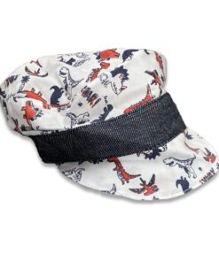 Καπέλο με Γείσο με Σχέδιο Δεινοσαυράκια Κόκκινο  -  0-12 Μηνών