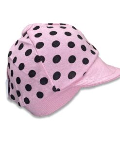 Μακό Καπέλο με Γείσο με Σχέδιο Βουλίτσες Ροζ  -  0-12 Μηνών